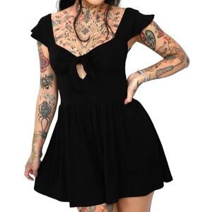 Foxblood Darling Black Romper